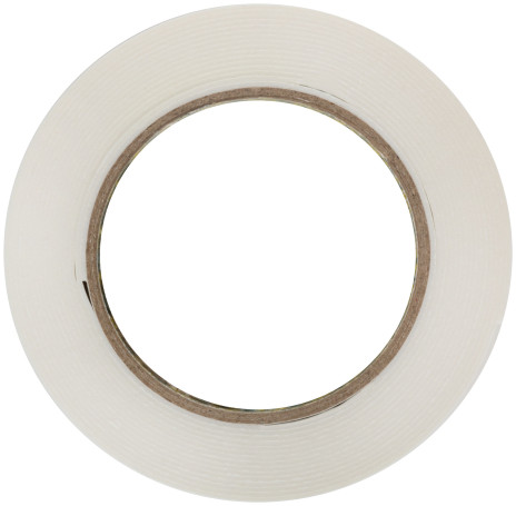 Adhesive tape, 2-sided mounting,foam-based, white, 19 mm x 5 m