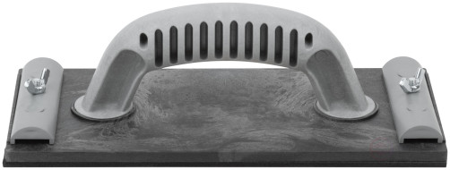 An emery grater.plastic paper with meth.clamp, black 230x105 mm