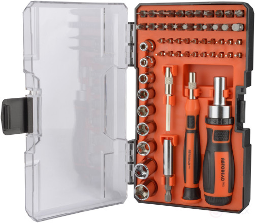 Набор отверток и насадок для точных работ 55 пр (пласт/ф) АвтоDело PRO 36739