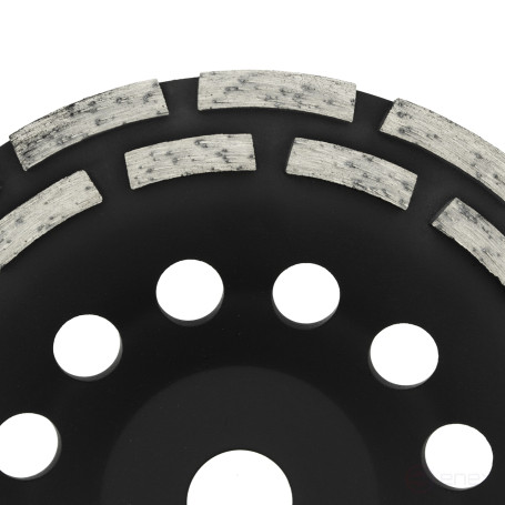 Чашка алмазная сегментная 2х рядная, серия "профи", 180 х 22 мм, Чеглок (20)