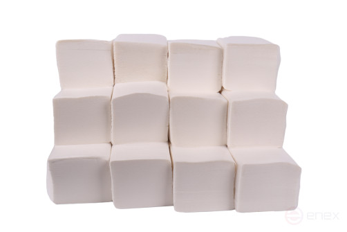 ACG Бумага туалетная 2 слойная, белая, листовая, 100% целлюлоза, 200 листов для диспен., (40пачек) 1012526