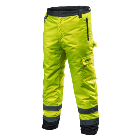 Reflective Oxford insulated trousers; yellow; size XL