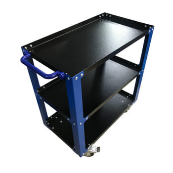 GWT-B3 tool cart (3 shelves, wheels with brake, blue)