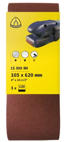 Шлифовальная шкурка на тканевой основе LS 309 XH, 100 x 610 (18 шт), 7080