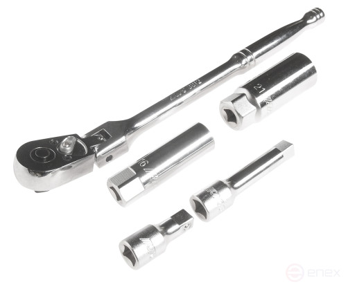 A set of magnetic end heads for spark plugs with a lock (ratchet,extension cord,head) JTC