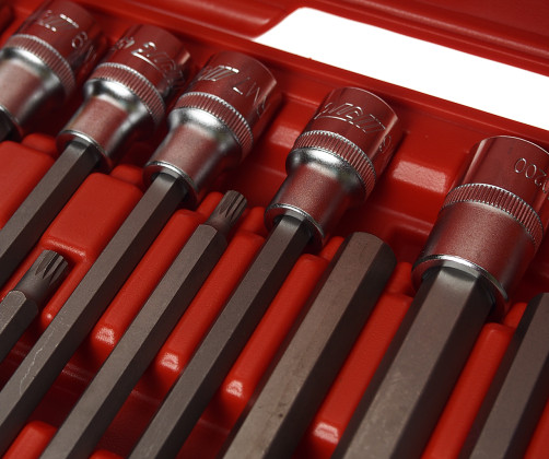 Набор головок с насадкой 24 предмета в кейсе JTC