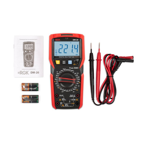 RGK DM-20 digital multimeter with verification