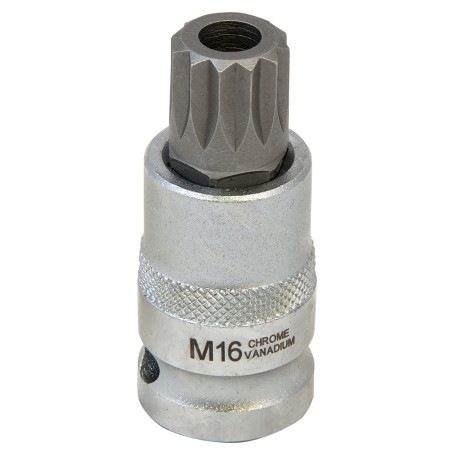 Головка со вставкой SPLINE с отверстием 1/2" MH16x55