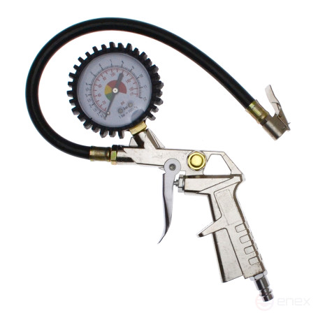 Pneumatic tire booster gun, with pressure gauge up to 12 atm., CHEGLOCK (50)