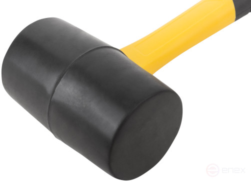 Киянка резиновая, фиберглассовая ручка 60 мм (450 гр)