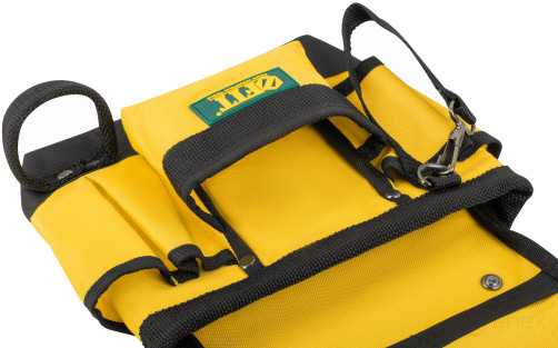 Пояс для инструмента одинарный, полиэстер, 9 отделений, 2 петли для инструмента