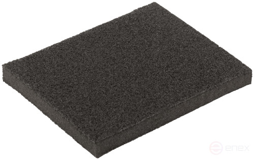 Aluminum oxide grinding sponge, 125x100x10 mm, P 40