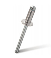 Rivet exhaust open MESSER aluminum\steel AlMg 2,5% St. 2.4x6.0 mm (Package 1000 pcs.)