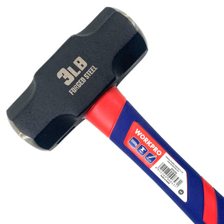 Sledgehammer with fiberglass handle 1500g WP241032 WORKPRO