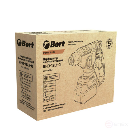 Battery punch BORT BHD-18Li-0 (without battery and storage)