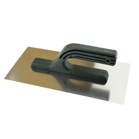Гладилка гладкая нержавеющая 130 х 280 мм, пласт.ручка, Чеглок (30)