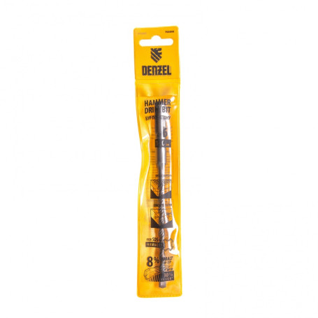 Concrete drill, double spiral, three dust-removing edges, 6 x 160 mm DENZEL