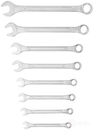 Ключи комбинированные в нейлоновом чехле "Хард", набор 8 шт. (8-19 мм)