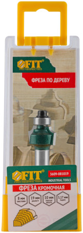 Фреза кромочная калевочная с нижним подшипником DxHxL=19х10х48,7 мм