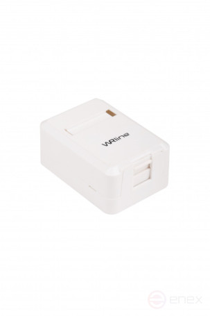 WRline WR-MB-1 Корпус настенной розетки для установки 1-ой вставки типа Keystone Jack, цвет белый