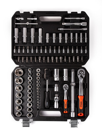 AV Steel Tool Kit 94 pieces, 1/4", 1/2", Professional