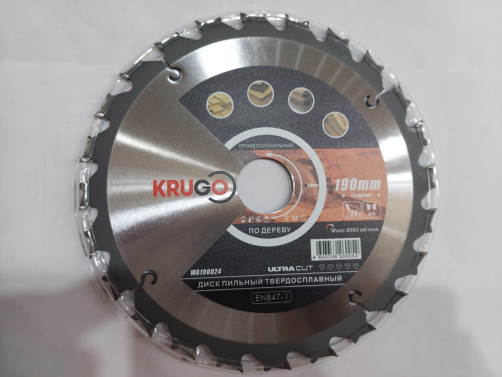Пильный диск KRUGO 180 x 2.2/1.4 x 24T x 30 мм