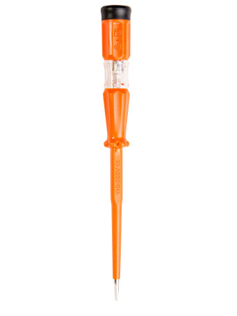 Screwdriver-voltage tester (probe) 110-250V, 190 mm., slotted, CRV// HARDEN