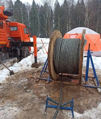 RCV-500M cable guide roller at the outlet of the cable drum, 500 mm wide MALIEN