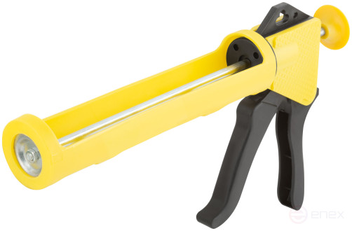 Gun for sealant 225 mm semi-shell, polypropylene body