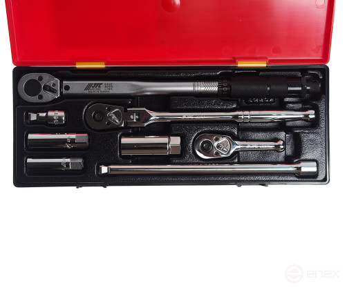 Набор головок для свечей зажигания с динамометрическим ключом 3/8" 8 предметов в кейсе JTC