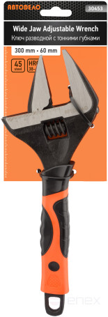 Ключ разводной 300 мм КР-60 с тонкими губками АвтоDело 30453