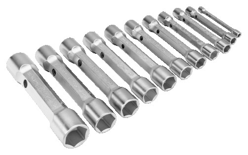 Set of end tubular keys 6 - 32 mm, 12 pcs