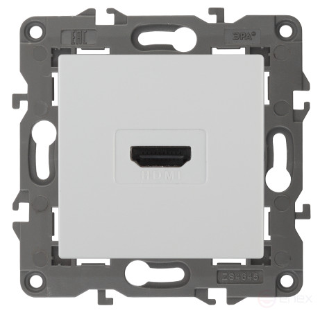 Розетка ЭРА Elegance 14-3114-01 HDMI IP20 белый