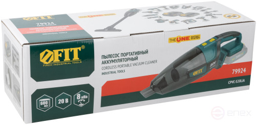 Vacuum cleaner acc; Brushless; 20 V; 8 kPa, 600 ml; box