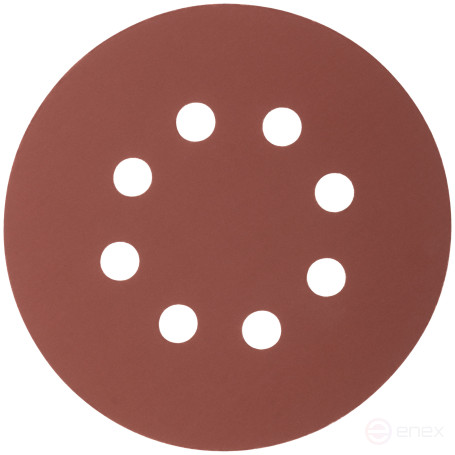 Круги абразивные шлифовальные перфорированные на ворсовой основе под "липучку" (Р1000, 125 мм, 5шт.), CUTOP Profi