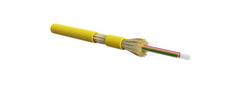 FO-DT-IN-9S-16-LSZH-YL Fiber optic cable 9/125 (SMF-28 Ultra) single-mode, 16 fibers, dense buffer coating (tight buffer), for internal laying, LSZH, ng(A)-HF, -40°C – +70°C, yellow