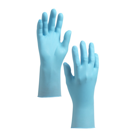 KleenGuard® G10 Нитриловые перчатки Blue Nitrile - 24см, единый дизайн для обеих рук / Синий /М (10 упаковок-диспенсеров x 100 шт.)