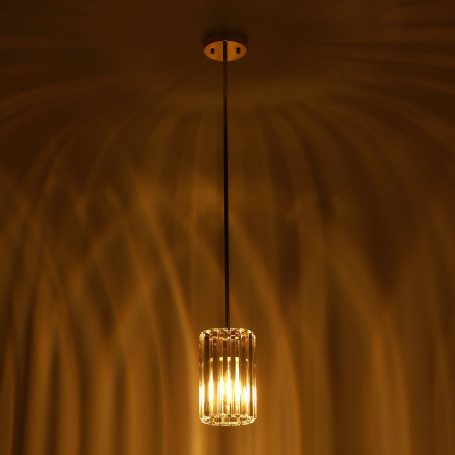 Светильник подвесной (подвес) Rivoli Suzanne 1052-201 1 х Е27 40 Вт хрусталь