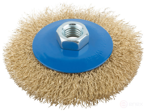 Cornice, type "wheel" with tilt, nut M14, steel wavy latuned wire 100 mm