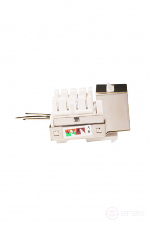 WRline WR-KJ-RJ45-C5E-SH-90 Keystone Jack Insert RJ-45, 90 degrees, Category 5e, Shielded, Type 110 seal