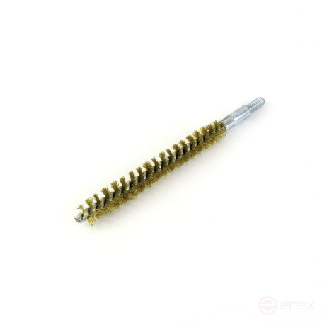 Brass brush D14, pile 0.15, fit M6 thread (14-249) brush for gentle cleaning and cleaning of holes, channels, heat exchangers, pipes and equipment in furnace, chimney, boiler systems