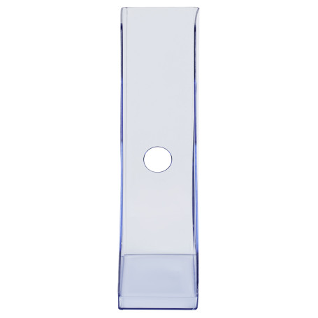 Лоток для бумаг вертикальный СТАММ "Актив", тонированный голубой, ширина 70мм