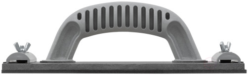 An emery grater.plastic paper with meth.clamp, black 230x105 mm