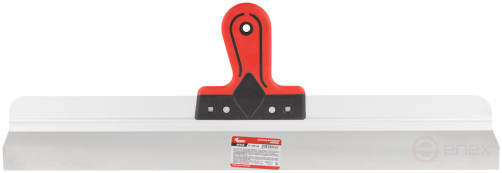 Шпатель фасадный Профи, нержавеющая сталь, прорезиненная ручка 600 мм