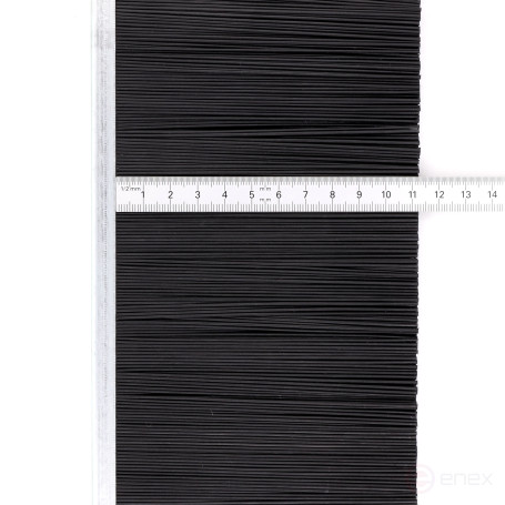 Strip brush under the gate 2500*120*8 , pile height 112 mm PPL black 1.00 (EB-1286)