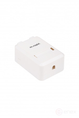 WRline WR-MB-1 Корпус настенной розетки для установки 1-ой вставки типа Keystone Jack, цвет белый