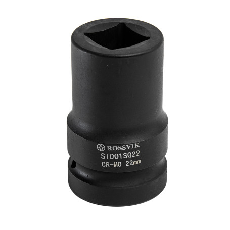 SID01SQ22 Four-sided impact end head ROSSVIK, 1", 22 mm, L-80 mm