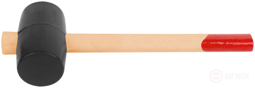 Rubber mallet, wooden handle 50 mm ( 300 gr )