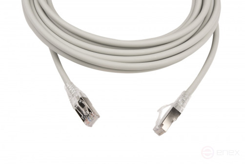 WRline WR-PC-RJ45-FTP-5E-7-GY Patch cord F/UTP, category 5e, 2xRJ45, shielded, grey, LSZH, 7m
