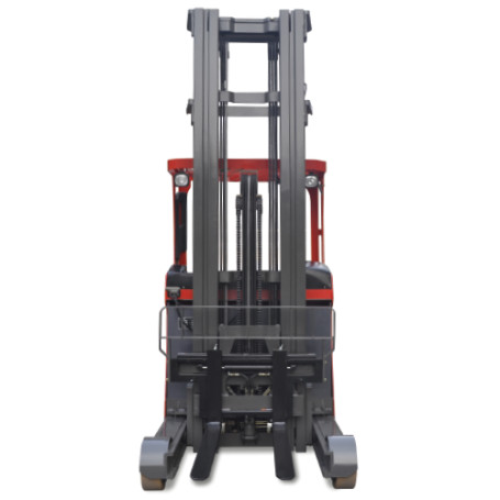 Reach truck with operator